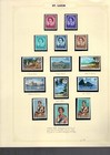 ST LUCIA 1964 SET COMPLETE TO $2.50 UMM/MNH