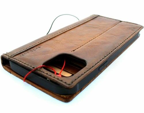 Funda de Cuero Genuino Fo Apple iPhone 11 Pro Libro Billetera Retro Lujo Top g - Imagen 4 de 8