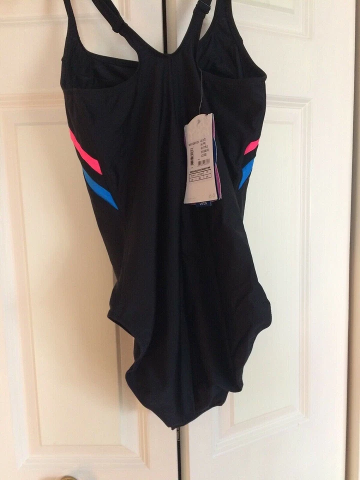 Aqua Sphere女式12泳装SIENA黑色蓝色粉红色内置文胸 — 第 3/4 张图片