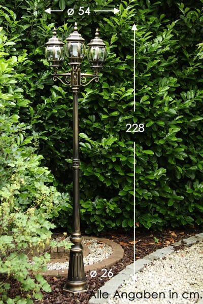 Candelabro candelabro da esterno lampada da terra esterna lampada da vialetto lampada da terra lampada da esterno IP 44 foto 2