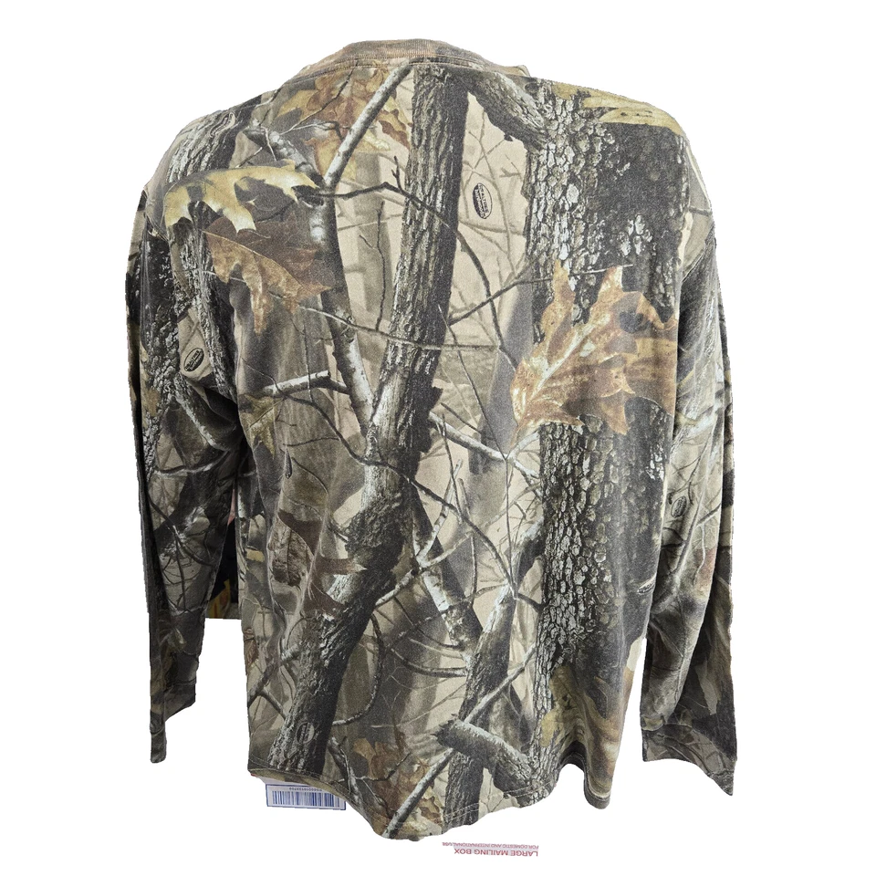 Camisa de manga larga camuflada Outfitters Ridge para hombre XL RealTree 100 % algodón orgánico Foto 4 de 4