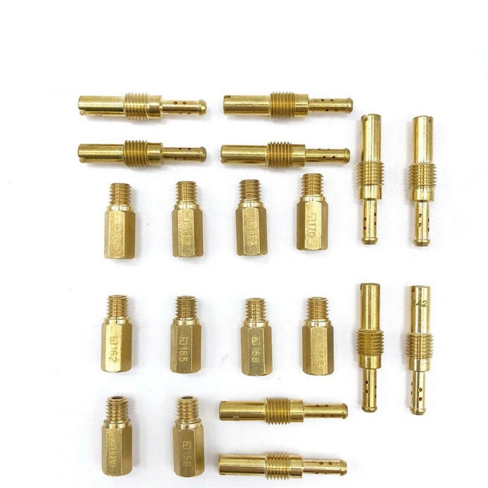 Carburetor Injector Nozzle Set 20x Main&Pilot Jets Motorcycle Parts Accessories  - Изображение 2 из 4