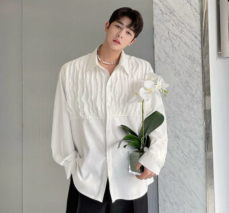 Loose dress shirt sales