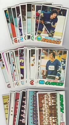 1977-78 Topps Hockey SET BREAK singles- stars, commons, Hall of Famers