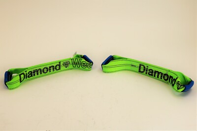 2 Pack of Hi-VIZ DIAMOND WEAVE Dog Bones for Rollback / Flatbed Wrecker Straps