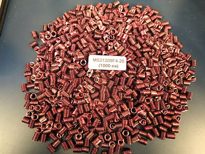Helicoil 1/4-28 x .500 Helical Inserts Stainless 209F4-0500 / MS21209F4-20(1000)