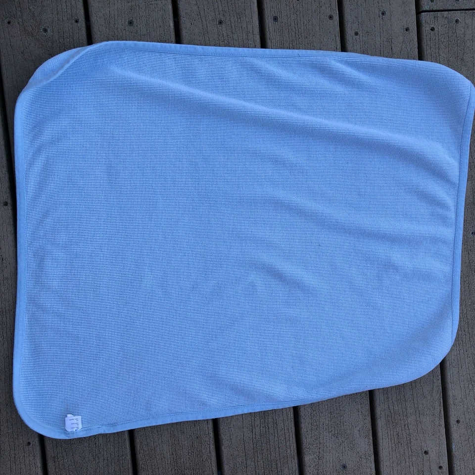 American Baby Company Manta Bebé Térmica Azul Algodón Foto 3 de 3