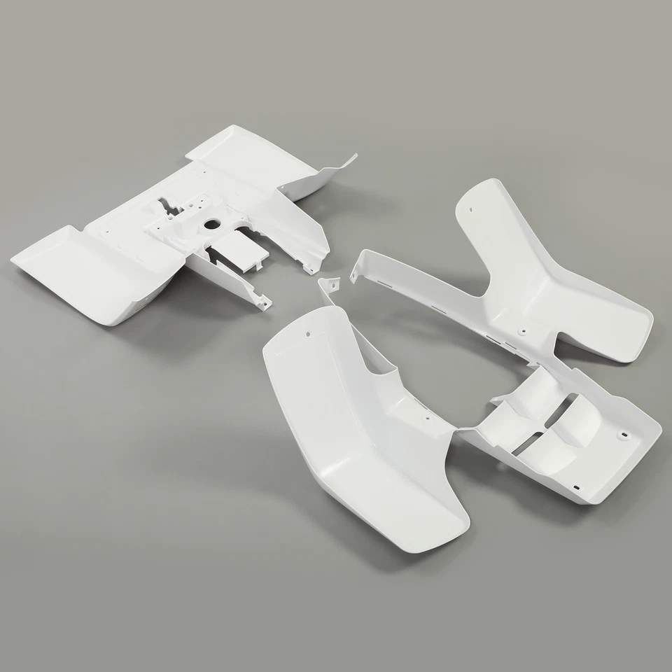 Juego de un guardabarros delantero y trasero blanco carrocería de plástico para Yamaha Banshee 350 1987-2006 Foto 4 de 4
