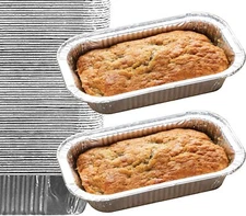 2 Lb Disposable Aluminum Foil Loaf Pans Premium Quality Pan for Baking Cooking