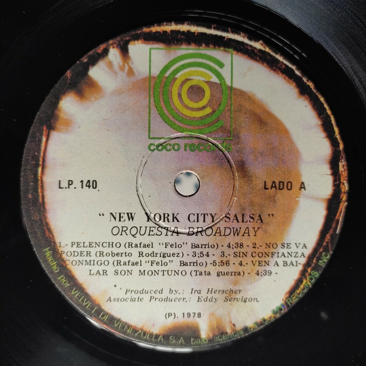 Orquesta Broadway ‎– New York City Salsa [1978] Vinyl LP