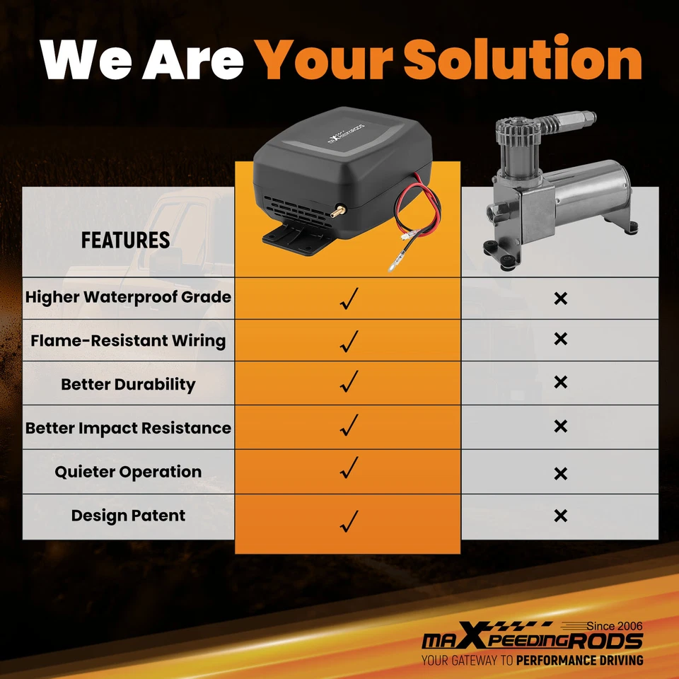 Bolsas de resorte de aire con kit de controlador de aire para Chevy para Dodge para camioneta Ford GMC Foto 2 de 4