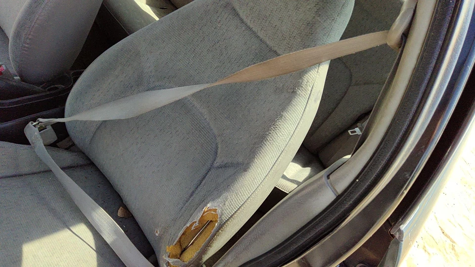 1997 Saturn Sl1 Driver Left Front Seat Belt Retractor Oem Shoulder Gray - Image 3 of 4