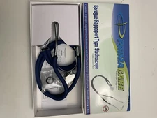 Sprague Rappaport Stethoscope, Black - with spare components in pouch