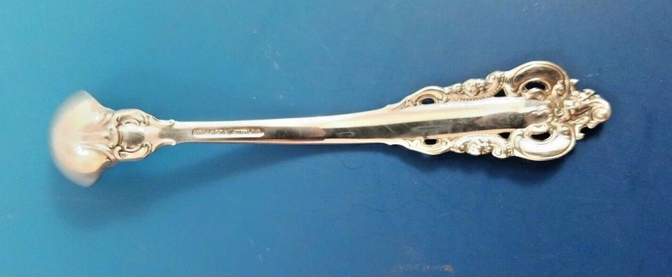 Cucharón grande barroco de Wallace de plata esterlina mostaza hecho a medida Foto 3 de 4