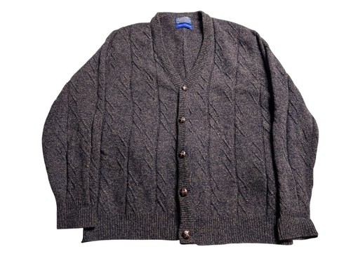M VTG PENDLETON COUNTRY TRADITIONALS USA WOOL Virgin Large CARDIGAN SWEATER