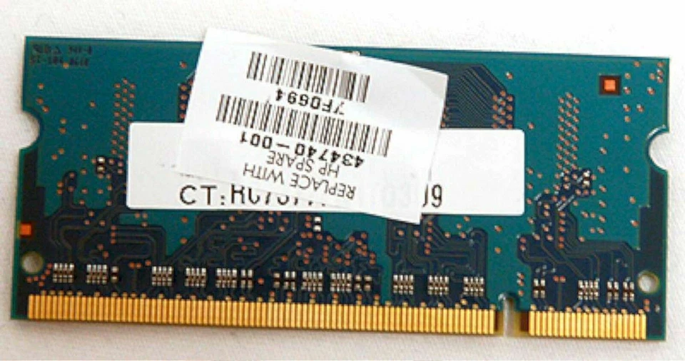 HP Laptop 256mb DDR2 PC5300 667mhz RAM 434740-001 notebook computer memory - Image 2 of 2