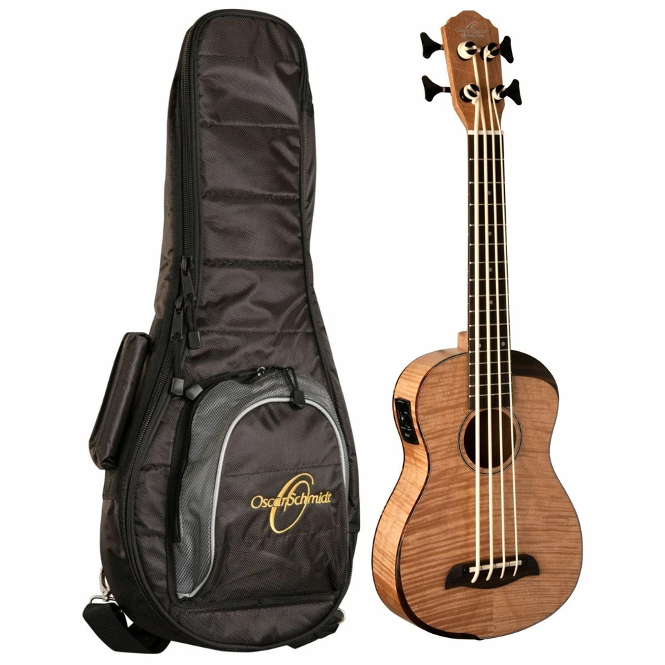 Oscar Schmidt OUB800K Comfort Series Acoustic Electric Bass Ukulele with Gig Bag - image 1 of 4