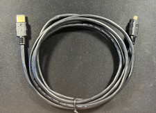 6 ft IEEE-1394A Firewire 400 6-Pin Male to 4-Pin Male Cord Data DV Black