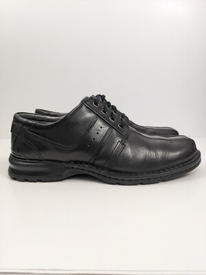 you  Clarks Touareg Mens US 13 M Black Leather Bicycle Toe Oxford Shoes