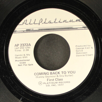 FIRST CLASS: coming back to you / same ALL PLATINUM 7