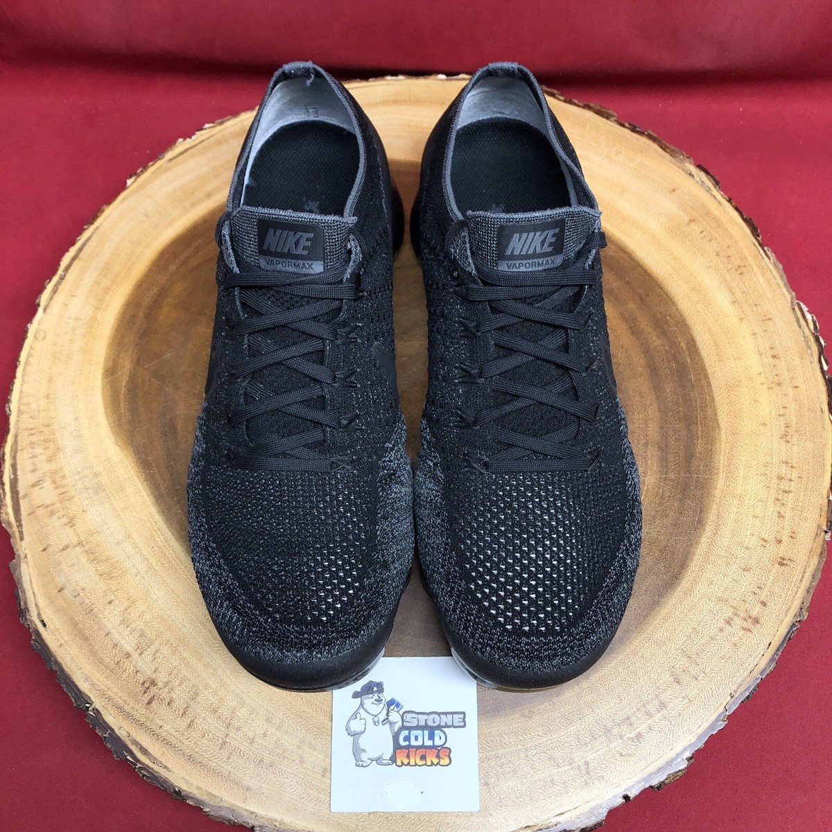 Nike Air Vapormax Flyknit Triple Black 849558-007 Size 9 | eBay