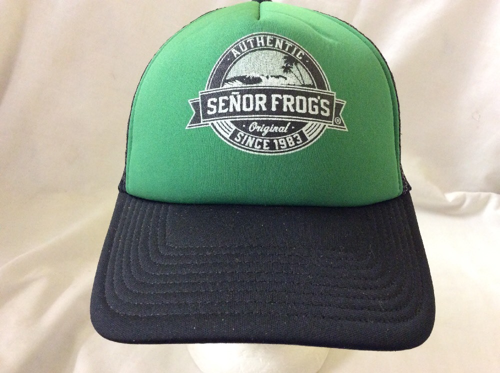 trucker hat baseball cap Señor Frogs Since 1983 retro vintage rare rave quality