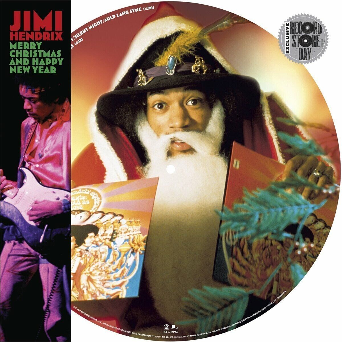 JIMI HENDRIX Merry Christmas/Happy New Year 12" RSD Picture Disc NEW/Numbered