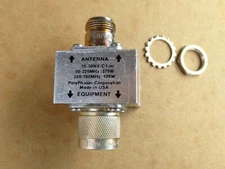 Polyphaser IS-50NX-C1-ME Coaxial RF Surge Protector DC Block 375W 50MHz-700MHz N