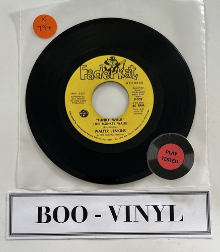 Walter Jenkins* - Funky Walk (The Monkey Talk) 7” Soul Funk Vinyl ...