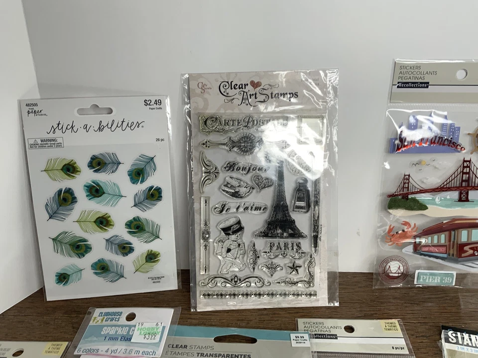 Juego de estampillas y recuerdos de arte transparente Crafty Secrets Hero Arts Hampton Foto 2 de 4