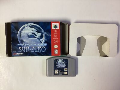Mortal Kombat Mythologies Sub Zero- N64 Box and Game no Manual