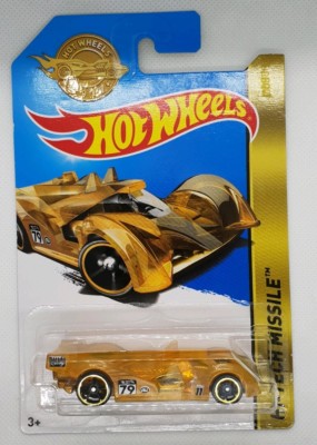 Hot Wheels 2017 MAIL IN EXCLUSIVE GOLD EDITION HI-Tech Missile CAR
