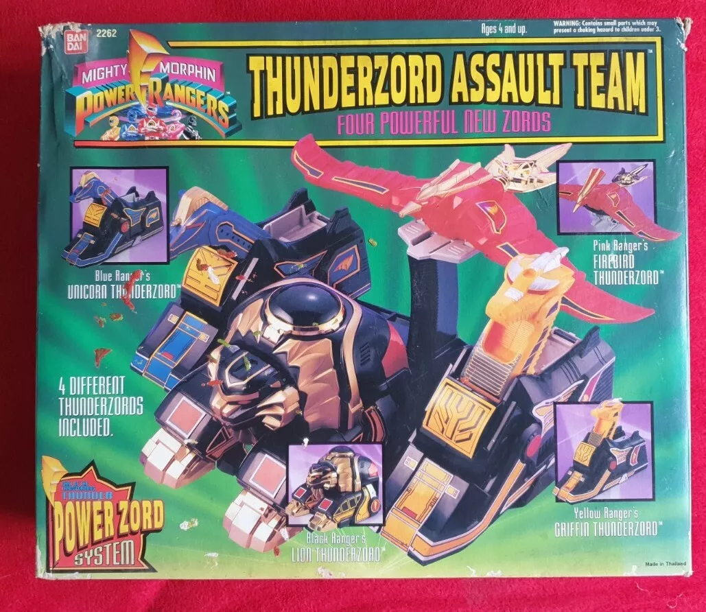 Bandai Power Rangers Legacy Thunder Megazord Figure open box lDamaged Box