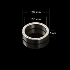 1pcs-50pcs 28mmx5mm Hole:22mm Strong Rare Earth Neodymium Ring Disc Magnets N50