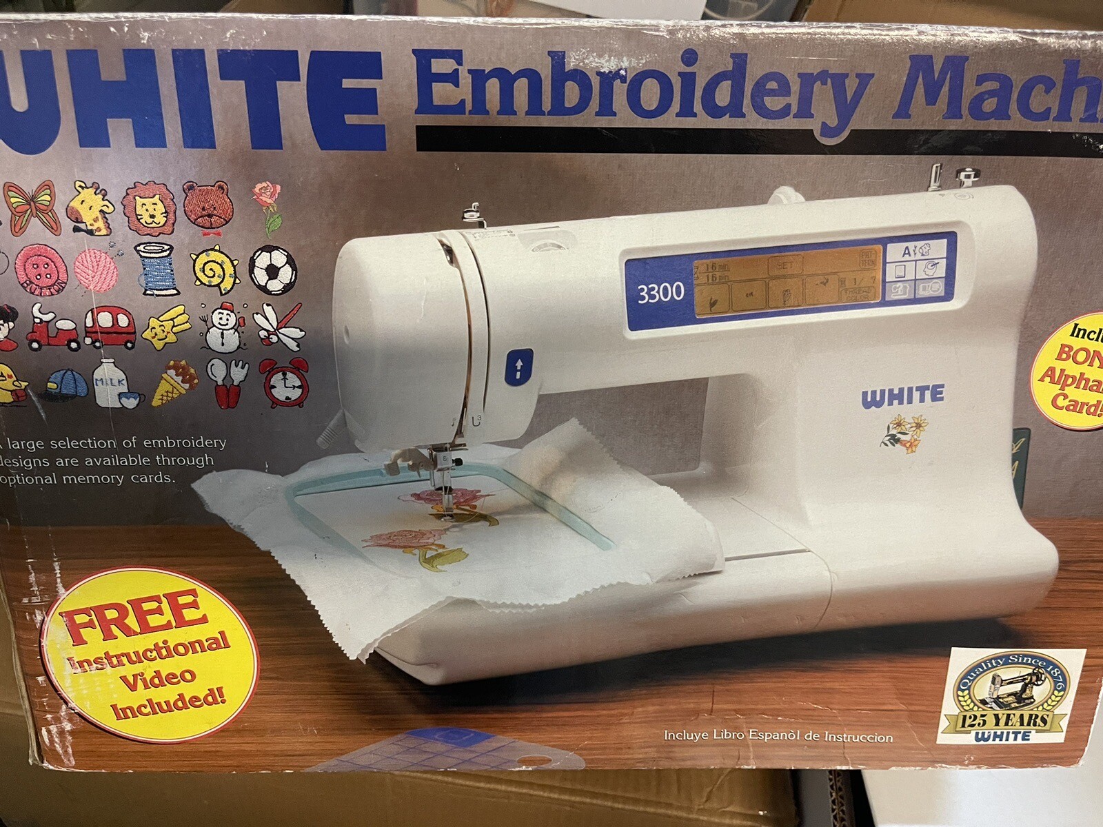 White W3300 Sewing Embroidery Machine NEW eBay