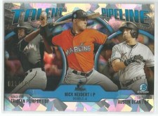 Miami Marlins 2019 Bowman Chrome Insert Talent Pipeline Atomic Refractor 011/150