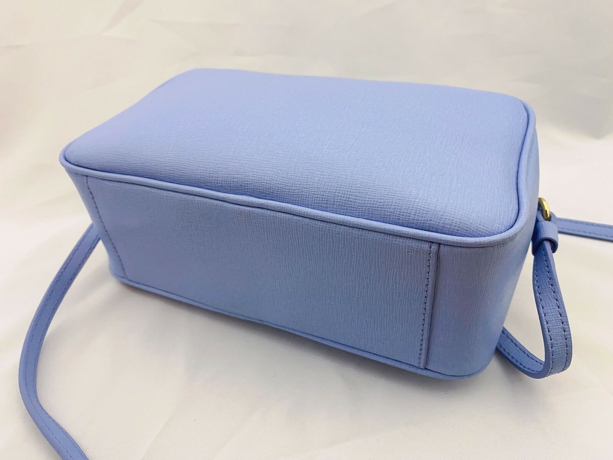 NWT FURLA Lilli Saffiano Leather Crossbody Double Zip Pouch