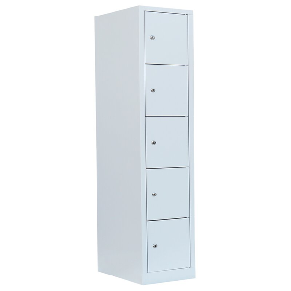 SchließFachschrank 5 FäCher Kompl. Montiert FäCherschrank Wertfachschrank Spind-image