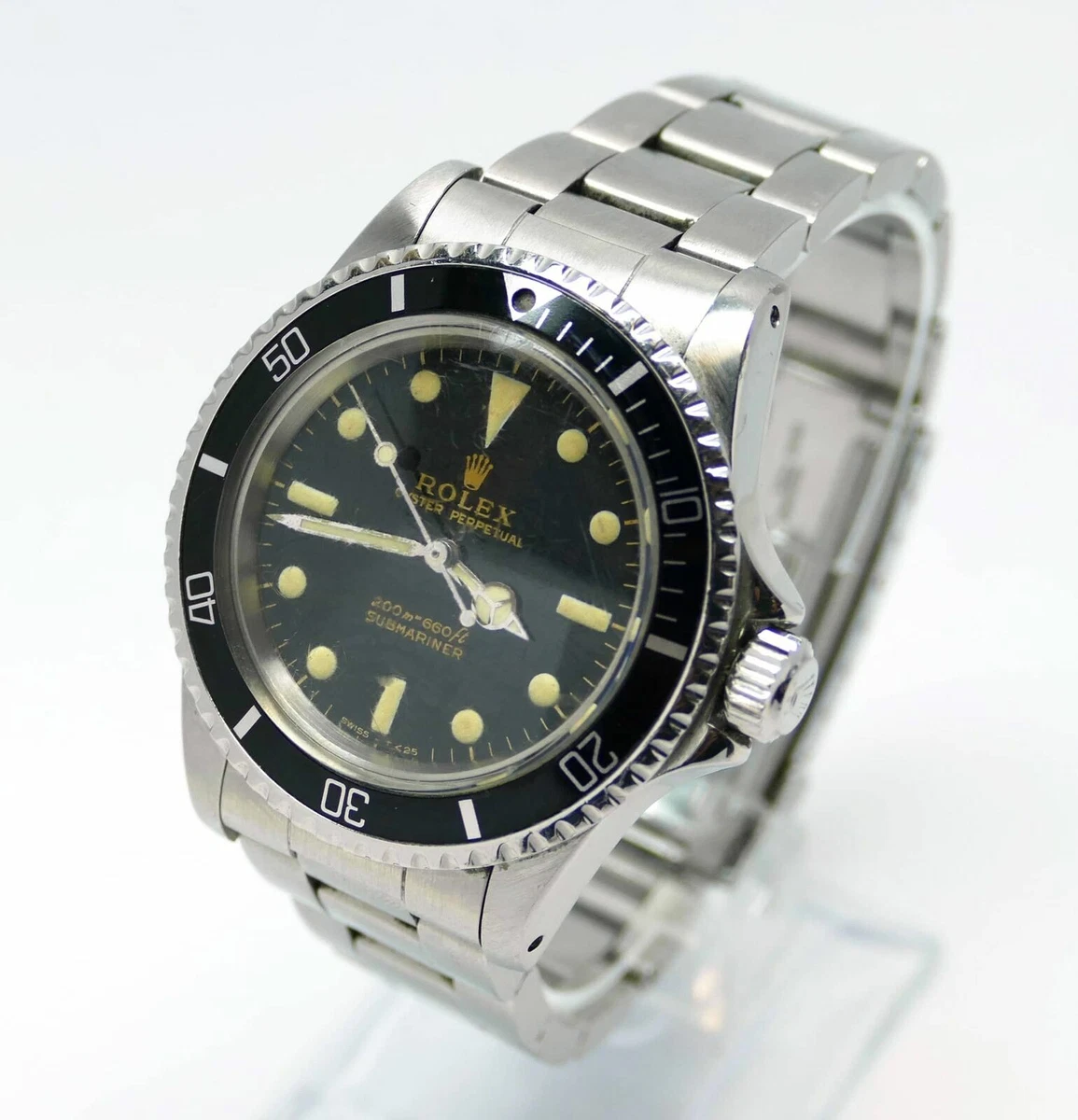 eksegese turnering prins Vintage 1966 Rolex Submariner 5513 Gilt Gloss Dial with Video | eBay