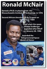 Ronald McNair - NEW NASA African American Astronaut Space Exploration POSTER