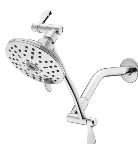Chrom Glacier Bay3-Sprühmuster 5,4 Zoll Wandhalterung Duschkopf verstellbarer Arm - Bild 1 von 4