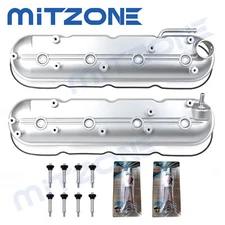 2PCS Valve Cover Set for 2009-2013 Chevy Corvette Silverado GMC Sierra 1500 V8🚗