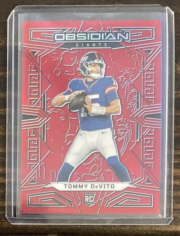 2023 Panini Obsidian Tommy Devito RC /90 Red Flood Electric Etch Prizm Rookie