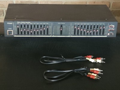 **SEE VIDEO** TEAC EQA-5 Graphic Equalizer, Hi-Fi Audio, 10 Band, Vintage EQ