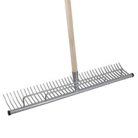 Rasenrechen Stahl 70 Cm Laubrechen Mit Holzstiel BüGelrechen Gartenrechen Harke