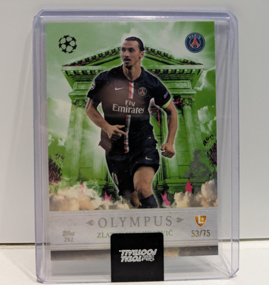 Zlatan Ibramhimovic Numbered /75 PSG - Topps Total Football