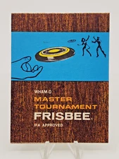 Wham-O Vintage 1970 Master Tournament Frisbee Unused Registration Card