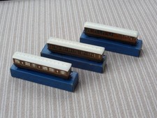 Hornby Dublo D1 LNER Corridor Coaches, All 3 Variants Boxed in VGC