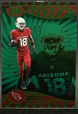 2024 Panini Illusions - Marvin Harrison Jr. #3 Trophy Collection Green /15 (RC)