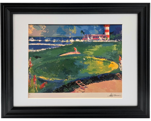 LEROY NEIMAN 18th at Harbour Town Plate Signed Vintage Golf Sports Art Print